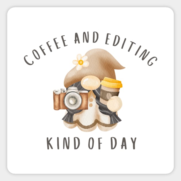 Coffee and editing kind of day Sticker by Mongraga